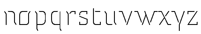 Temp Light Font LOWERCASE