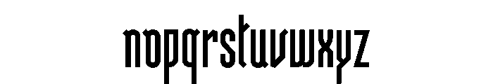 TempelGothic Font LOWERCASE