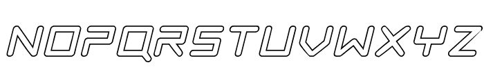 Tempest Apache Outline Italic Font LOWERCASE