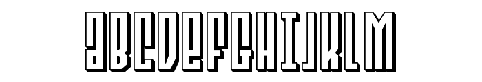 Templar Shield 3D Block Font UPPERCASE
