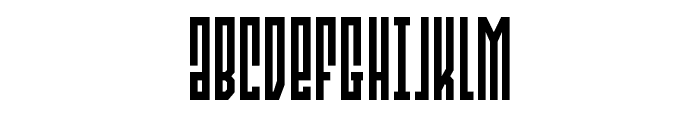 Templar Shield Condensed Font UPPERCASE