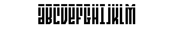 Templar Shield Laser Font UPPERCASE