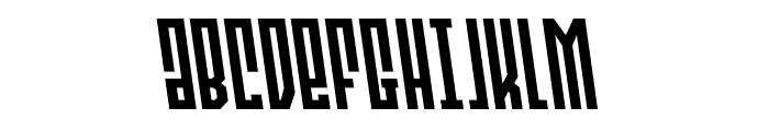 Templar Shield Semi-Leftalic Font UPPERCASE
