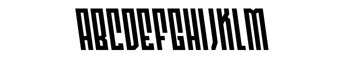 Templar Shield Semi-Leftalic Font LOWERCASE