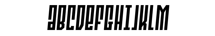 Templar Shield Slight-Italic Font UPPERCASE
