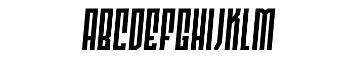 Templar Shield Slight-Italic Font LOWERCASE