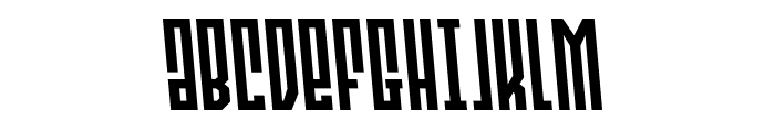 Templar Shield Slight-Leftalic Font UPPERCASE