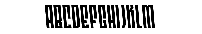 Templar Shield Slight-Leftalic Font LOWERCASE