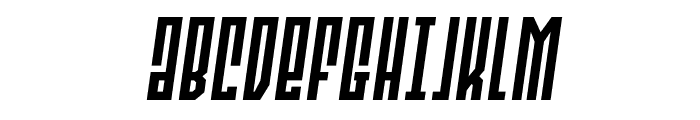 Templar Shield Spaced SemiItal Font UPPERCASE