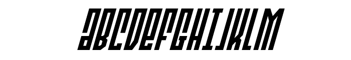 Templar Shield Super-Italic Font UPPERCASE