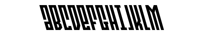 Templar Shield Super-Leftalic Font UPPERCASE
