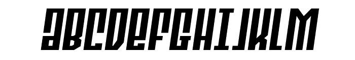 Templar Shield Wide Semi-Ital Font UPPERCASE