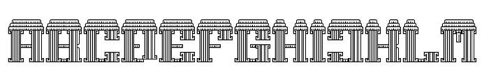 Temple of Gong Regular Font UPPERCASE