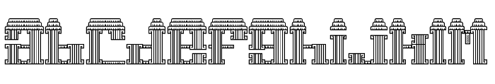 Temple of Gong Regular Font LOWERCASE