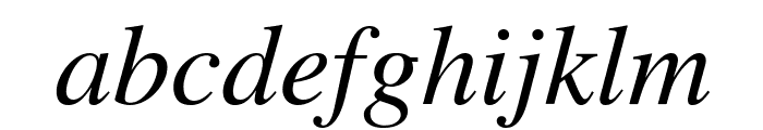 Tempora LGC Unicode Italic Font LOWERCASE