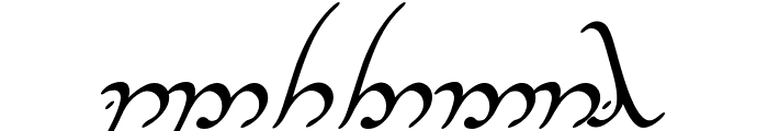 Tengwar Annatar Alt Italic Font OTHER CHARS