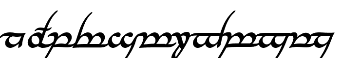 Tengwar Annatar Bold Italic Font LOWERCASE