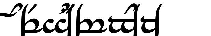 Tengwar Annatar Bold Font UPPERCASE