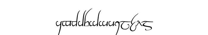 Tengwar Cursive Font LOWERCASE