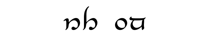 Tengwar-Elesil Normal Font UPPERCASE
