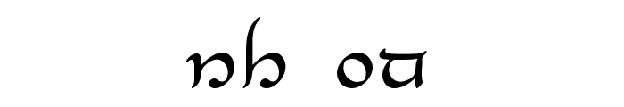 Tengwar-Elesil Font UPPERCASE