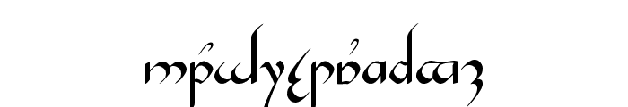 Tengwar Gandalf Medium Font LOWERCASE
