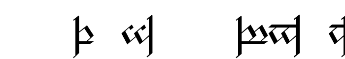 Tengwar Noldor 1 Font UPPERCASE