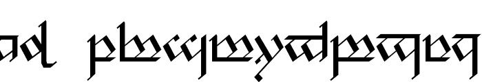 Tengwar Noldor 1 Font LOWERCASE