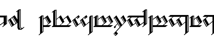 Tengwar Noldor 2 Font LOWERCASE
