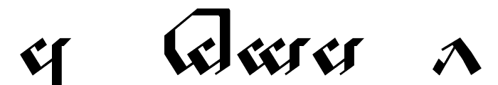 Tengwar Noldor A Font LOWERCASE