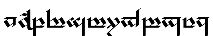 Tengwar Noldor Font LOWERCASE
