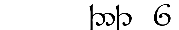 Tengwar Sindarin 1 Font OTHER CHARS