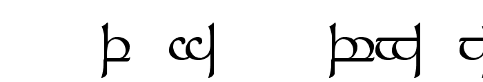 Tengwar Sindarin 1 Font UPPERCASE