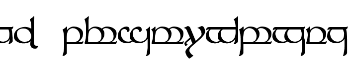 Tengwar Sindarin 1 Font LOWERCASE