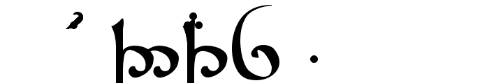 Tengwar Sindarin Font OTHER CHARS