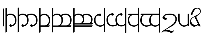 Tengwar ver. # 3 Font LOWERCASE