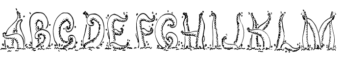 Tentacles Font LOWERCASE