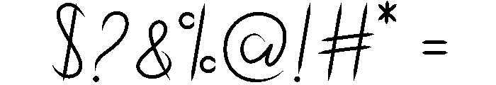Terlelah Font OTHER CHARS