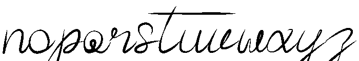 Terlelah Font LOWERCASE