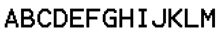 Terminal 16 Unicode Font UPPERCASE