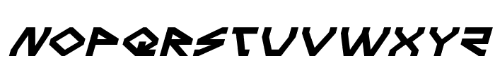 Terra Firma Expanded Italic Font LOWERCASE