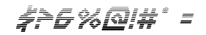 Terra Firma Gradient Italic Font OTHER CHARS
