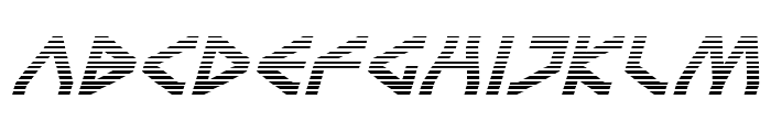 Terra Firma Gradient Italic Font LOWERCASE