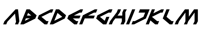 Terra Firma Super-Italic Font LOWERCASE