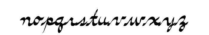 Terrible Cursive Font LOWERCASE