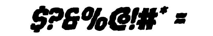 Terror Babble Bold Italic Font OTHER CHARS