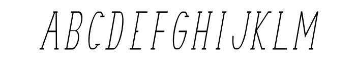 Terry Bruce Italic Font UPPERCASE