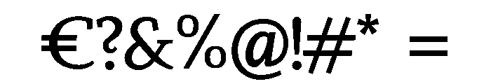 Tess-Demi Font OTHER CHARS