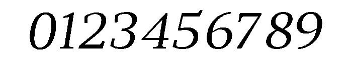 Tess-Italic Font OTHER CHARS