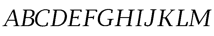 Tess-Italic Font UPPERCASE